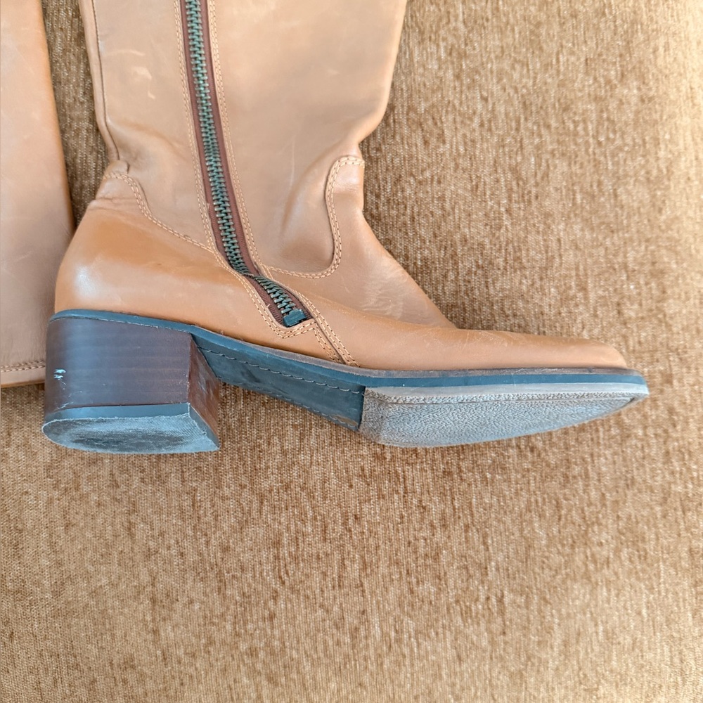 Lucky Brand Tan Heeled Boots - Picture 3 of 5